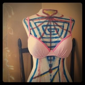 Polka dot swim suit top